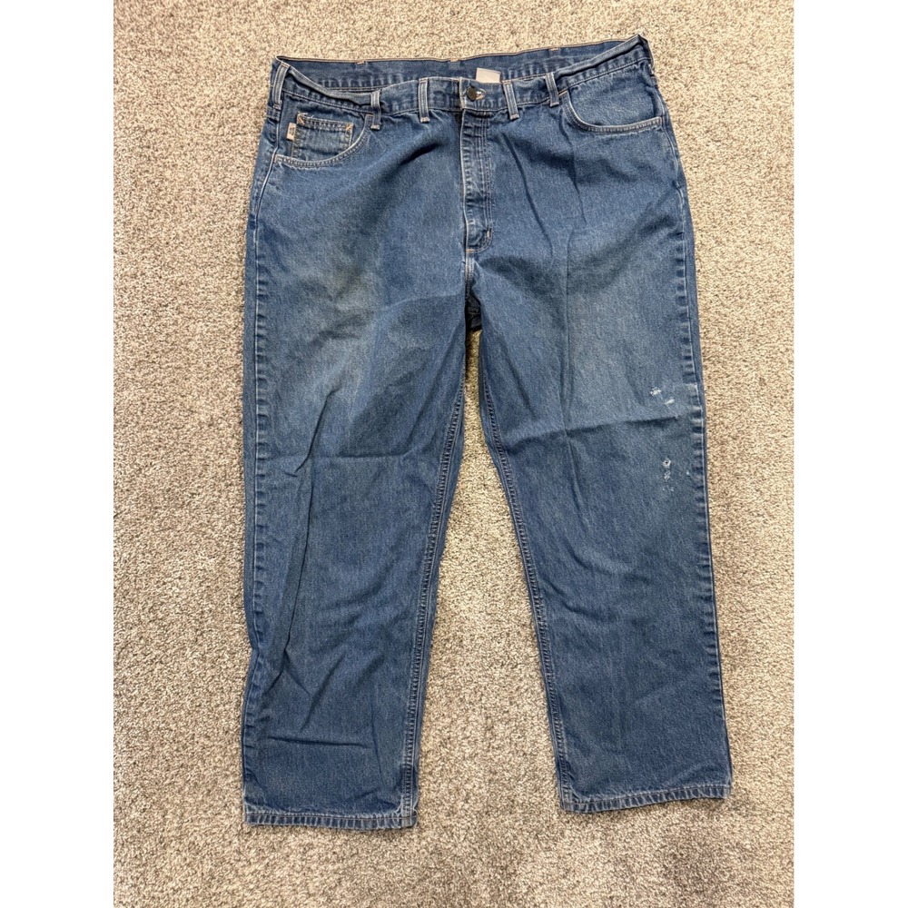 Carhartt FRB100 Flame Resistant Relaxed Fit Jeans 44x30‎ Made In USA Workwear *